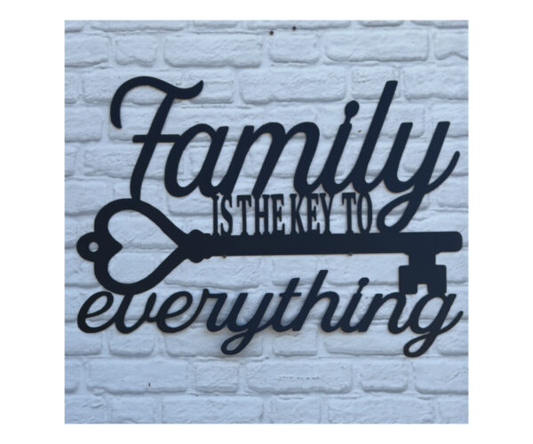 Family Is The Key Plaque