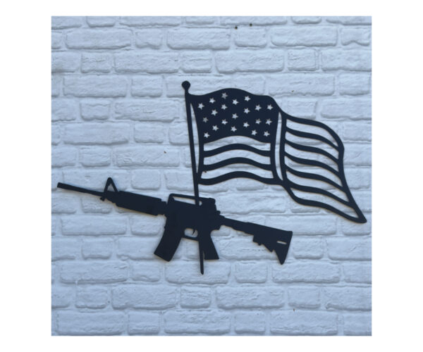Guns 'n Flags Plaque