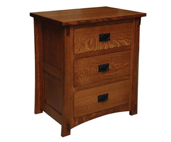 Dutch Country 3 Drawer Nightstand - 27"W