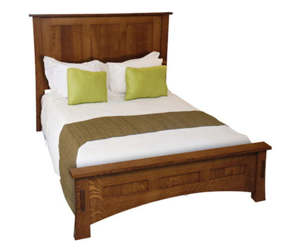 Dutch Country Mission Bed With Low Footboard