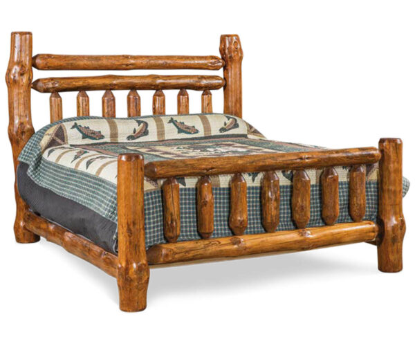 Extra Rail Headboard Rustic Pine Bed