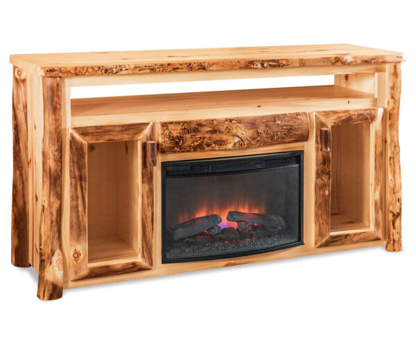 TV Cabinet with Opening & Fireplace