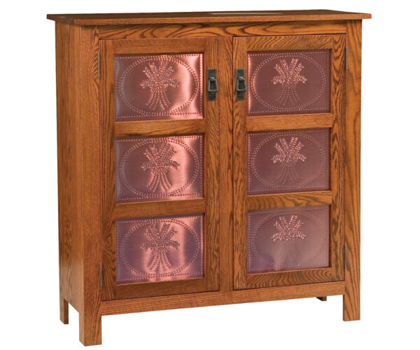 Mission Copper Panel Pie Safe - Three Panel Door
