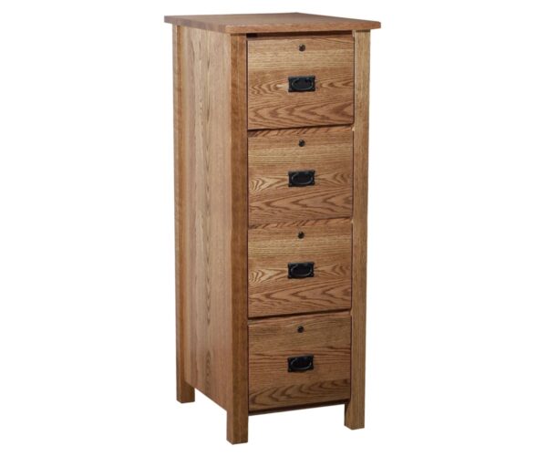 Classic Mission 4 Drawer File Cabinet