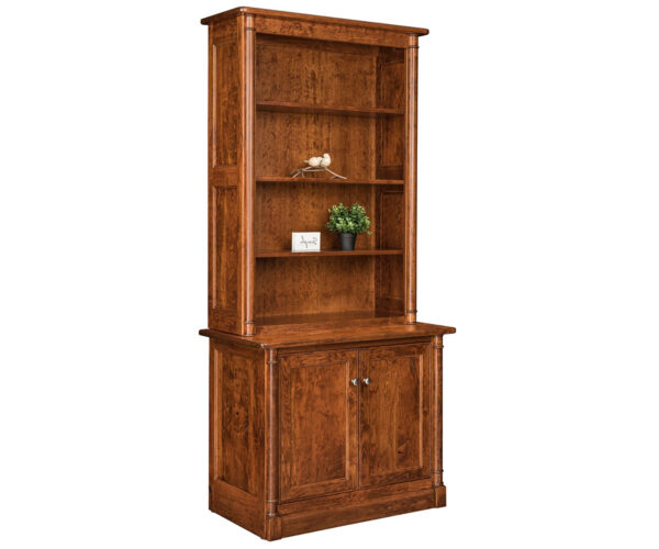 Covington 2 Door Credenza With Bookcase Topper