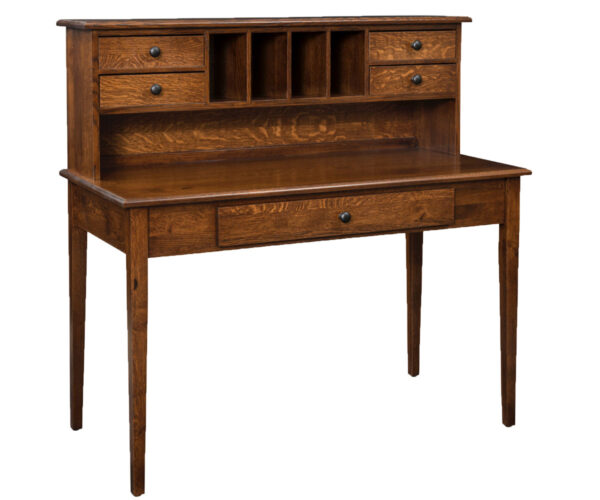48" Shaker Desk With Hutch Top