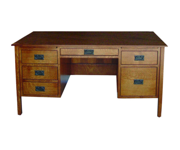 Post Mission Desk with Finished Back