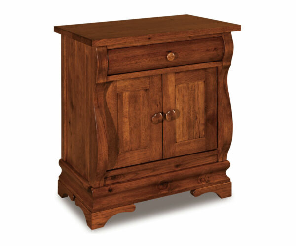 Chippewa Sleigh 1 Drawer 2 Door Nightstand - 25¼"W
