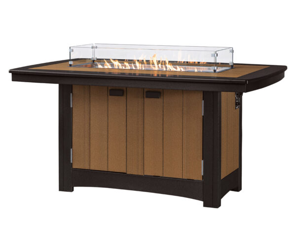 Fire Table With 12 x 42 Fireplace Insert