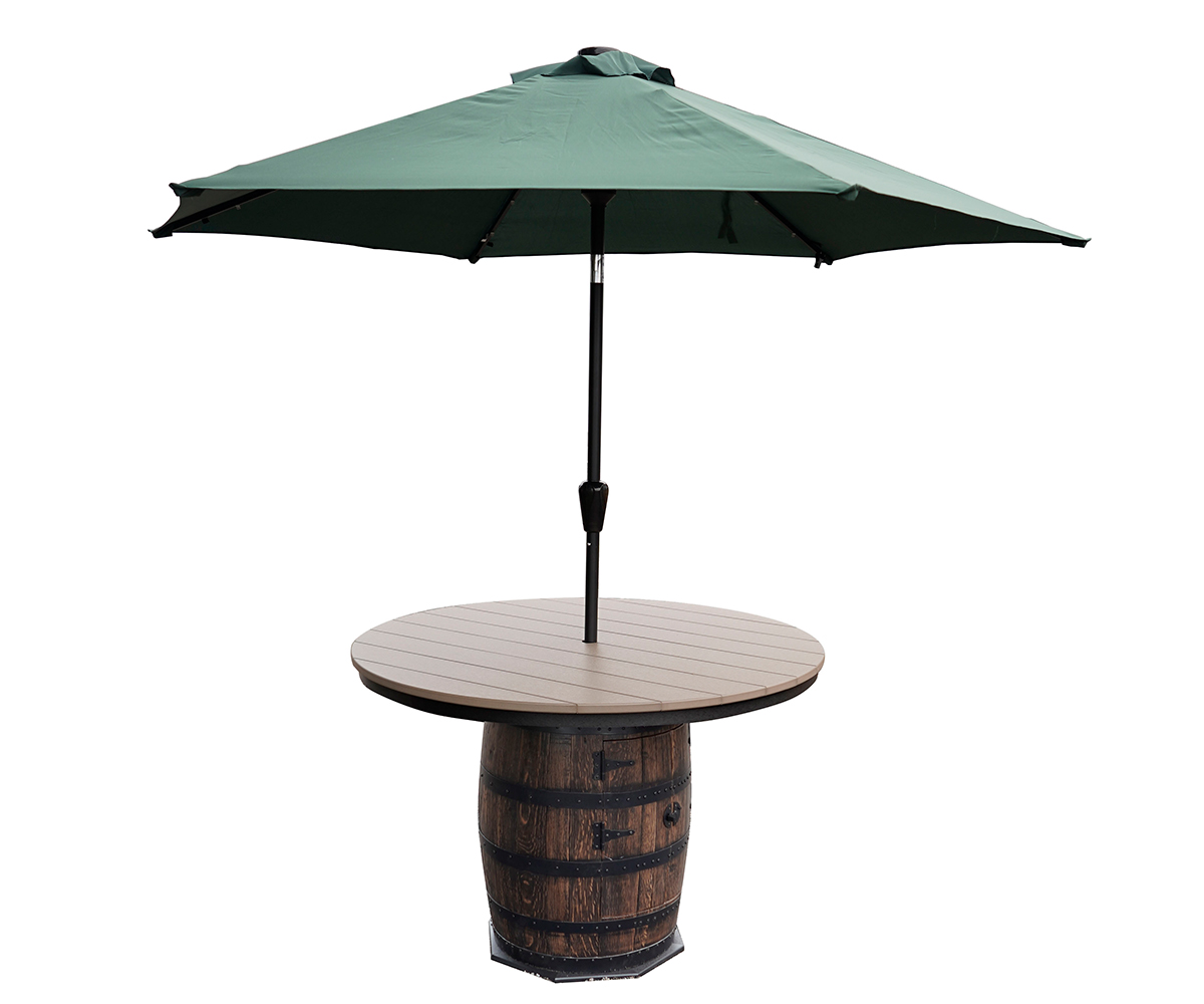 Whiskey Barrel Table