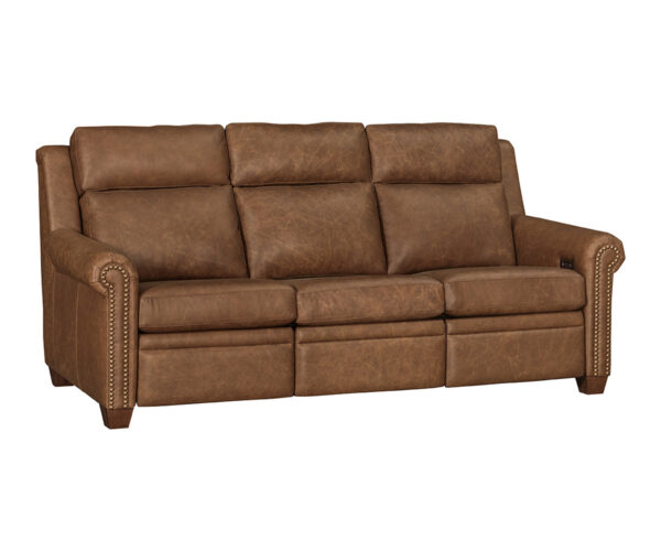 Remington Sofa Recliner with Tilt Headrest - Rolled Arm