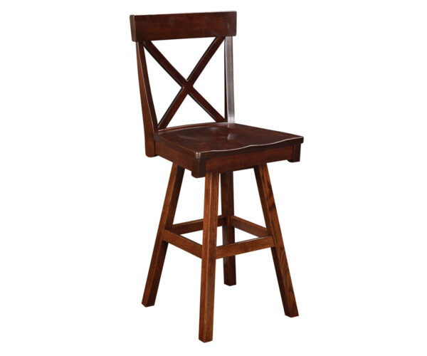 Single X Back Bar Stool