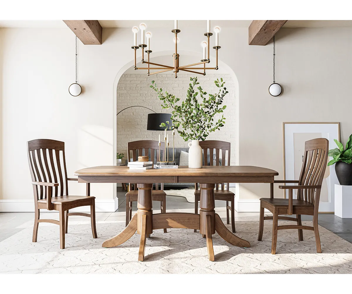 Baytown Double Pedestal Table - Image 3